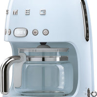Smeg - 50's Retro Style 10 Cup Coffee Maker Pastel Blue - DCF02PBUS