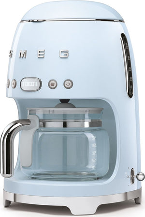Smeg - 50's Retro Style 10 Cup Coffee Maker Pastel Blue - DCF02PBUS