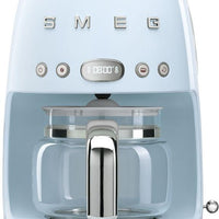 Smeg - 50's Retro Style 10 Cup Coffee Maker Pastel Blue - DCF02PBUS