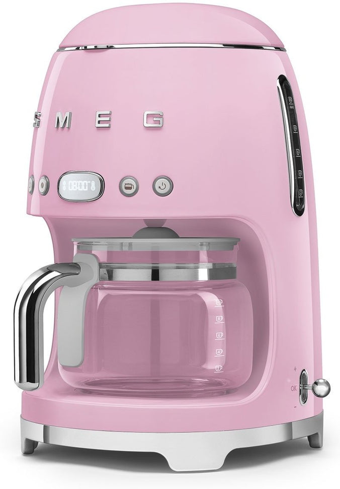 Smeg - 50's Retro Style 10 Cup Coffee Maker Pink - DCF02PKUS