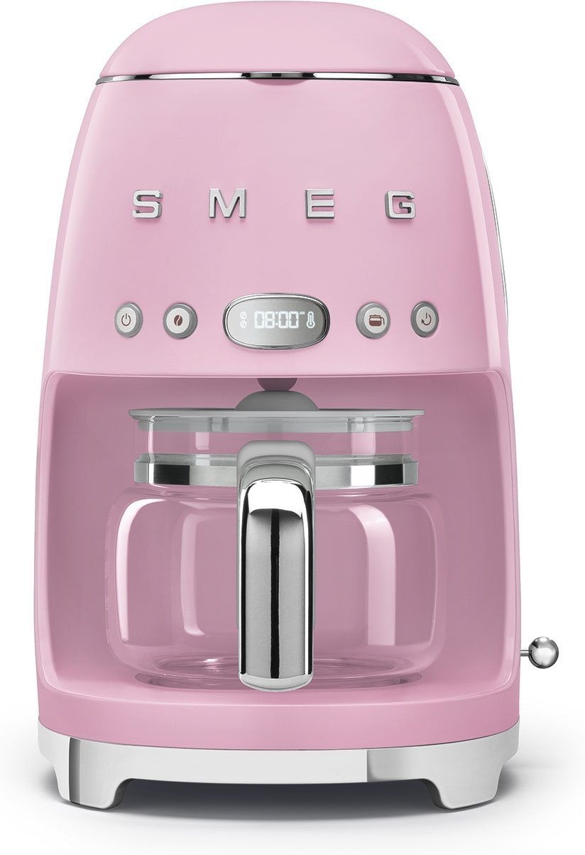 Smeg - 50's Retro Style 10 Cup Coffee Maker Pink - DCF02PKUS