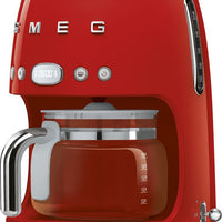 Smeg - 50's Retro Style 10 Cup Coffee Maker Red - DCF02RDUS