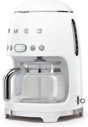 Smeg - 50's Retro Style 10 Cup Coffee Maker White - DCF02WHUS