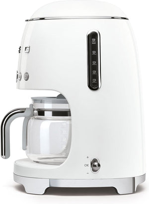 Smeg - 50's Retro Style 10 Cup Coffee Maker White - DCF02WHUS