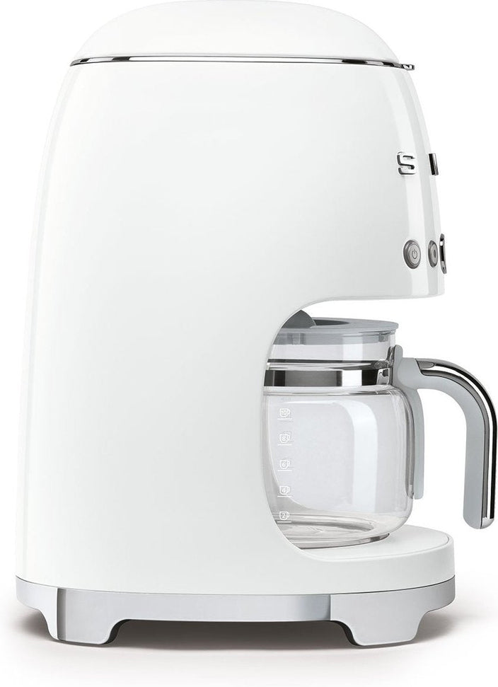 Smeg - 50's Retro Style 10 Cup Coffee Maker White - DCF02WHUS