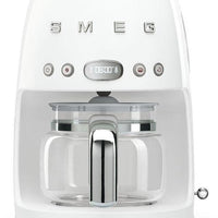Smeg - 50's Retro Style 10 Cup Coffee Maker White - DCF02WHUS