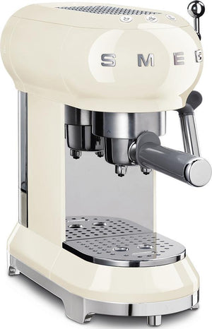 Smeg - 50's Retro Style Espresso Machine Cream - ECF01CRUS