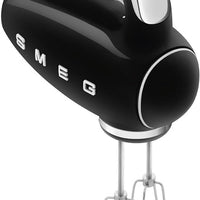 Smeg - 50's Style Hand Mixer with 3D Logo Black - HMF01BLUS