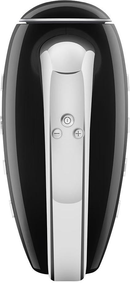 Smeg - 50's Style Hand Mixer with 3D Logo Black - HMF01BLUS