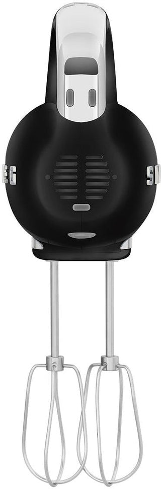 Smeg - 50's Style Hand Mixer with 3D Logo Black - HMF01BLUS