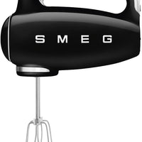 Smeg - 50's Style Hand Mixer with 3D Logo Black - HMF01BLUS