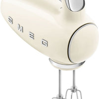 Smeg - 50's Style Hand Mixer with 3D Logo Cream - HMF01CRUS