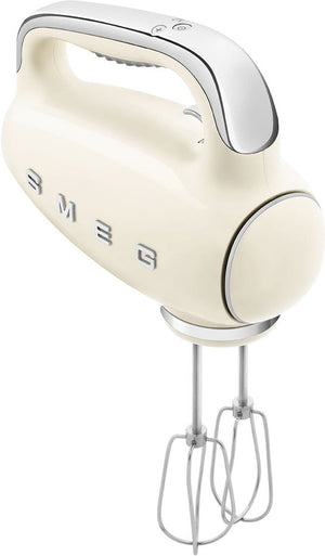 Smeg - 50's Style Hand Mixer with 3D Logo Cream - HMF01CRUS