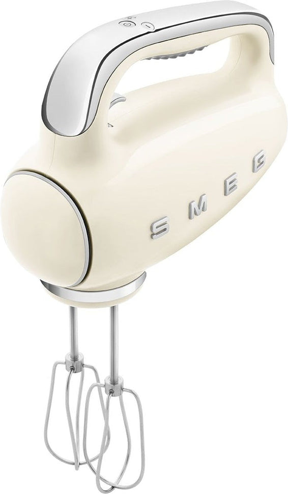 Smeg - 50's Style Hand Mixer with 3D Logo Cream - HMF01CRUS