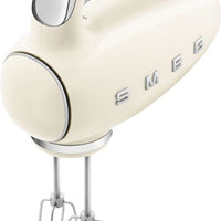 Smeg - 50's Style Hand Mixer with 3D Logo Cream - HMF01CRUS