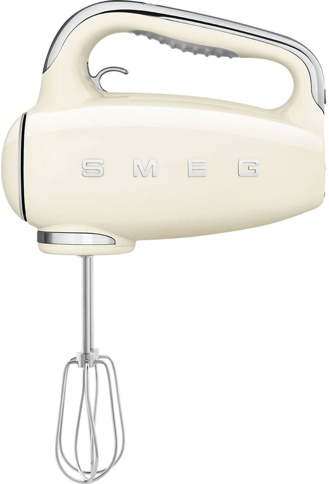 Smeg - 50's Style Hand Mixer with 3D Logo Cream - HMF01CRUS