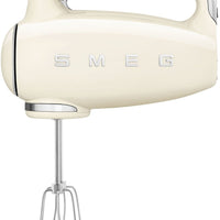 Smeg - 50's Style Hand Mixer with 3D Logo Cream - HMF01CRUS