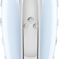 Smeg - 50's Style Hand Mixer with 3D Logo Pastel Blue - HMF01PBUS