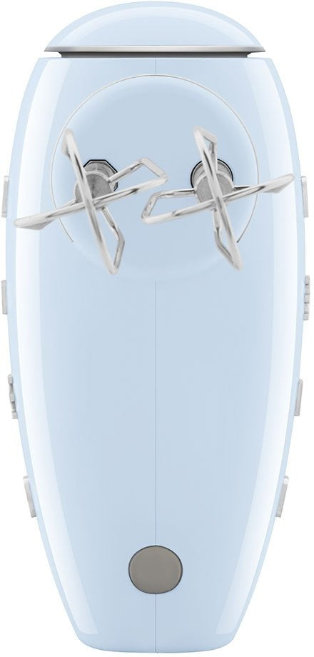 Smeg - 50's Style Hand Mixer with 3D Logo Pastel Blue - HMF01PBUS