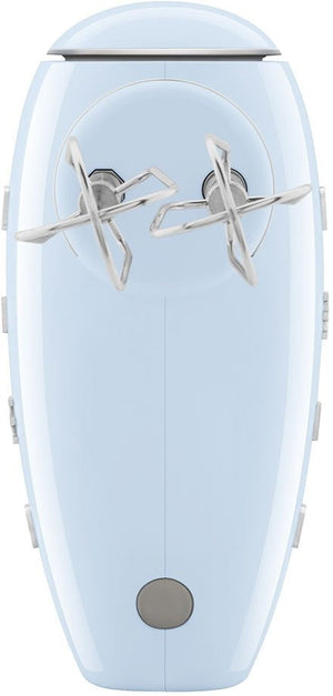 Smeg - 50's Style Hand Mixer with 3D Logo Pastel Blue - HMF01PBUS