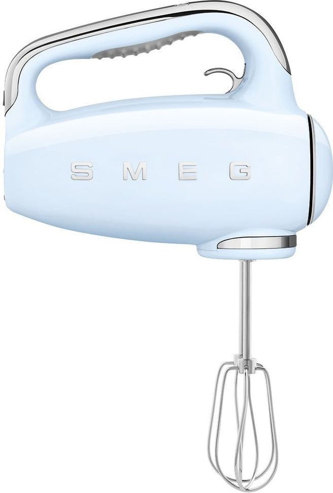 Smeg - 50's Style Hand Mixer with 3D Logo Pastel Blue - HMF01PBUS