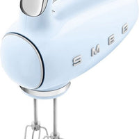 Smeg - 50's Style Hand Mixer with 3D Logo Pastel Blue - HMF01PBUS