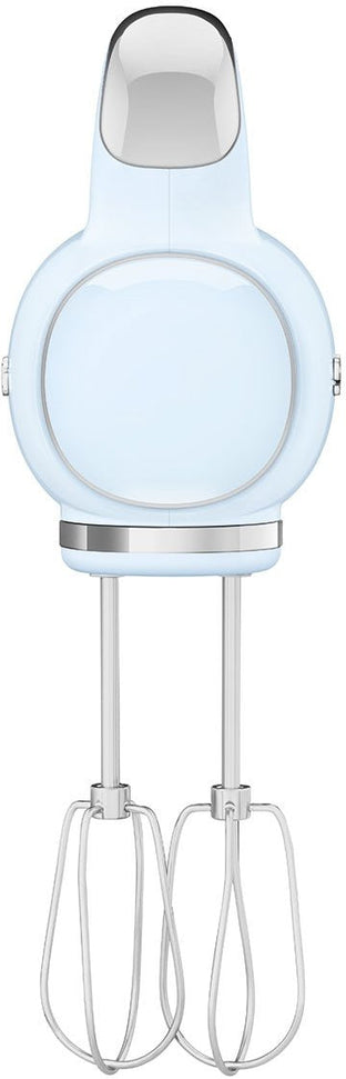 Smeg - 50's Style Hand Mixer with 3D Logo Pastel Blue - HMF01PBUS