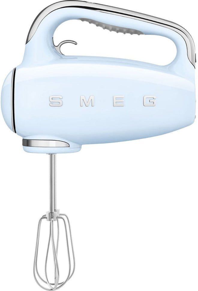 Smeg - 50's Style Hand Mixer with 3D Logo Pastel Blue - HMF01PBUS