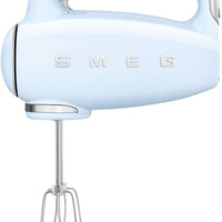 Smeg - 50's Style Hand Mixer with 3D Logo Pastel Blue - HMF01PBUS