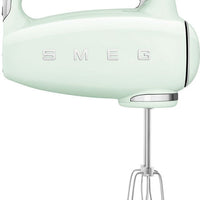 Smeg - 50's Style Hand Mixer with 3D Logo Pastel Green - HMF01PGUS