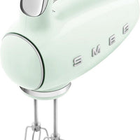 Smeg - 50's Style Hand Mixer with 3D Logo Pastel Green - HMF01PGUS