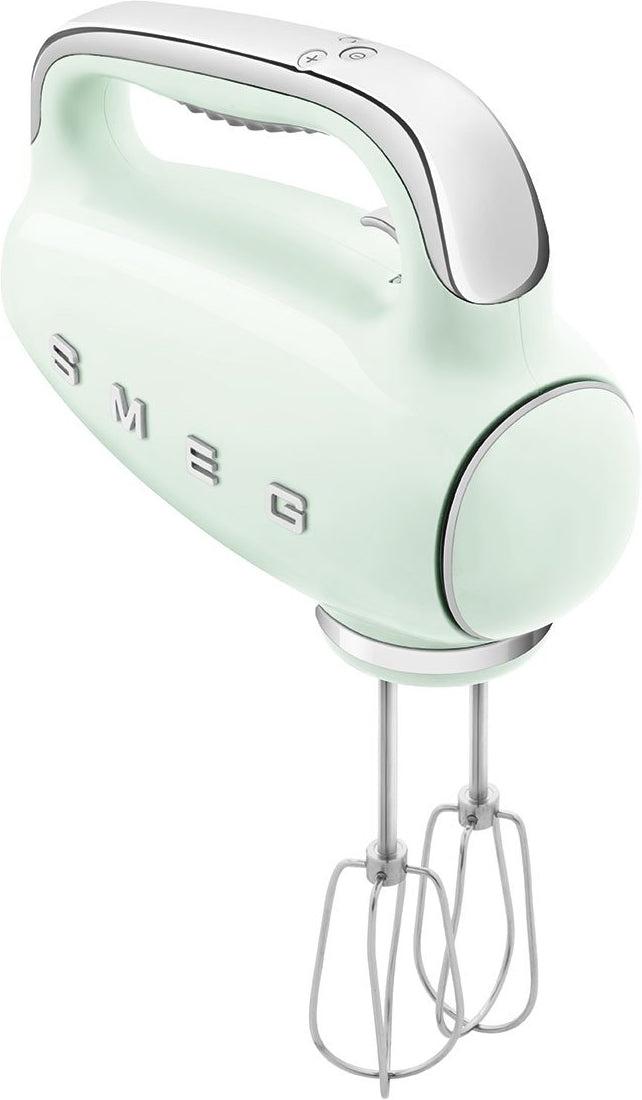 Smeg - 50's Style Hand Mixer with 3D Logo Pastel Green - HMF01PGUS - DISCONTINUED