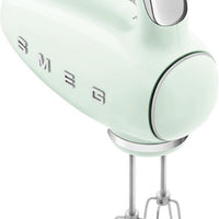 Smeg - 50's Style Hand Mixer with 3D Logo Pastel Green - HMF01PGUS - DISCONTINUED