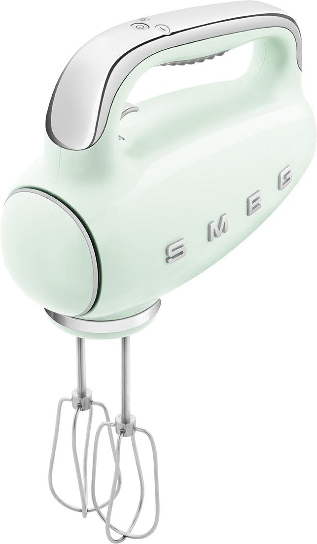Smeg - 50's Style Hand Mixer with 3D Logo Pastel Green - HMF01PGUS - DISCONTINUED
