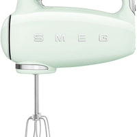 Smeg - 50's Style Hand Mixer with 3D Logo Pastel Green - HMF01PGUS - DISCONTINUED
