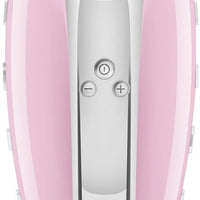 Smeg - 50's Style Hand Mixer with 3D Logo Pastel Pink - HMF01PKUS