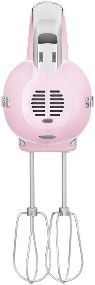 Smeg - 50's Style Hand Mixer with 3D Logo Pastel Pink - HMF01PKUS
