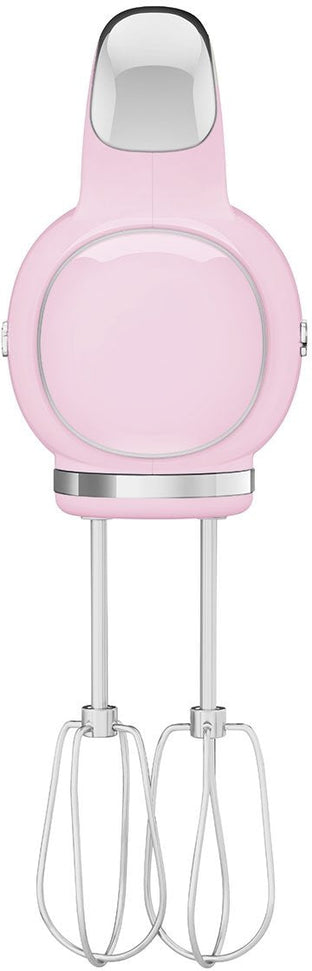 Smeg - 50's Style Hand Mixer with 3D Logo Pastel Pink - HMF01PKUS