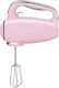 Smeg - 50's Style Hand Mixer with 3D Logo Pastel Pink - HMF01PKUS