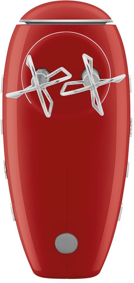 Smeg - 50's Style Hand Mixer with 3D Logo Red - HMF01RDUS