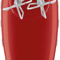 Smeg - 50's Style Hand Mixer with 3D Logo Red - HMF01RDUS