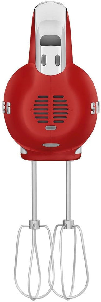 Smeg - 50's Style Hand Mixer with 3D Logo Red - HMF01RDUS