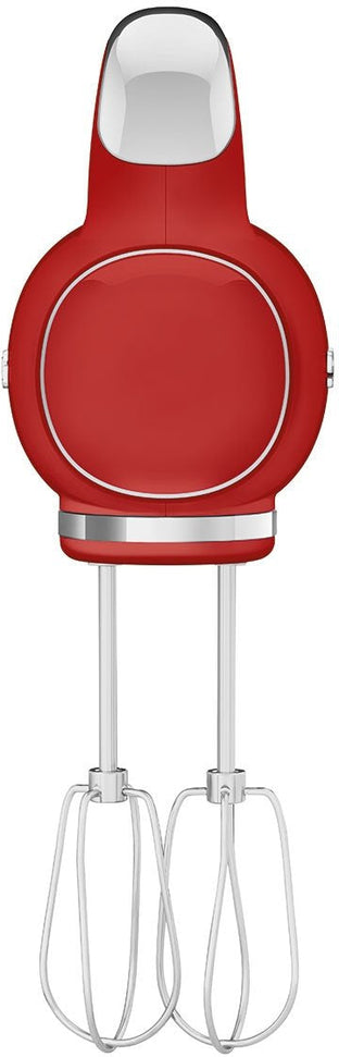 Smeg - 50's Style Hand Mixer with 3D Logo Red - HMF01RDUS