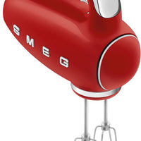 Smeg - 50's Style Hand Mixer with 3D Logo Red - HMF01RDUS