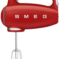 Smeg - 50's Style Hand Mixer with 3D Logo Red - HMF01RDUS