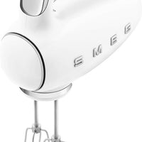 Smeg - 50's Style Hand Mixer with 3D Logo White - HMF01WHUS