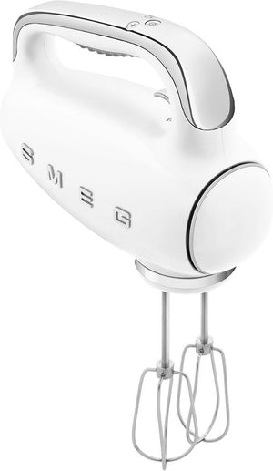 Smeg - 50's Style Hand Mixer with 3D Logo White - HMF01WHUS