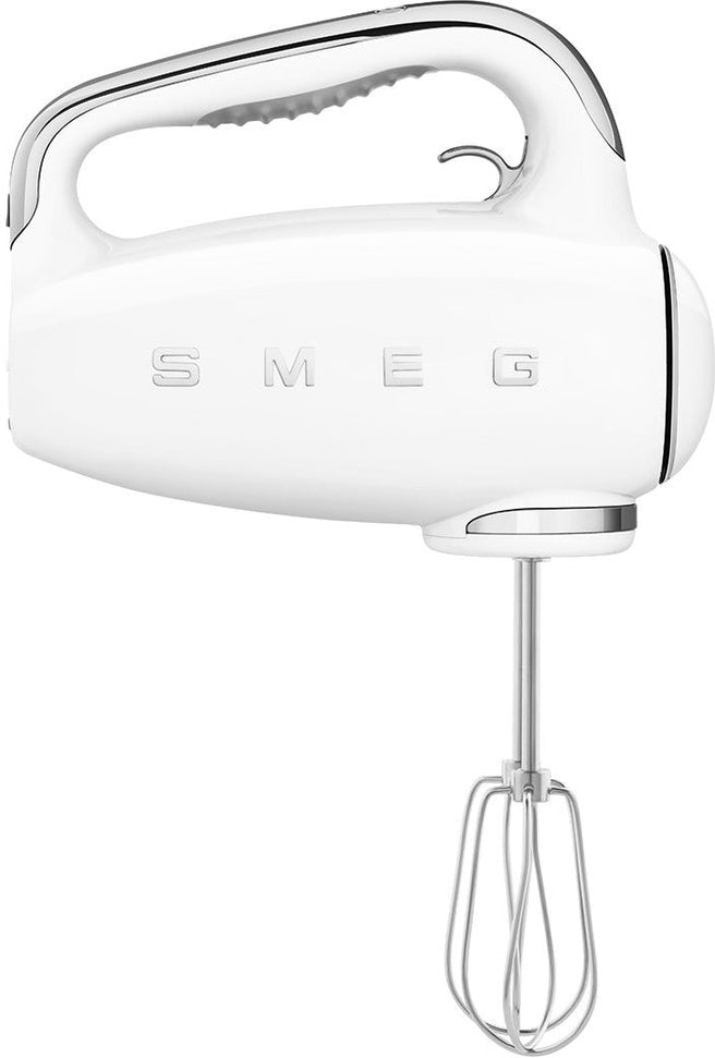 Smeg - 50's Style Hand Mixer with 3D Logo White - HMF01WHUS