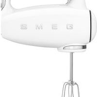 Smeg - 50's Style Hand Mixer with 3D Logo White - HMF01WHUS