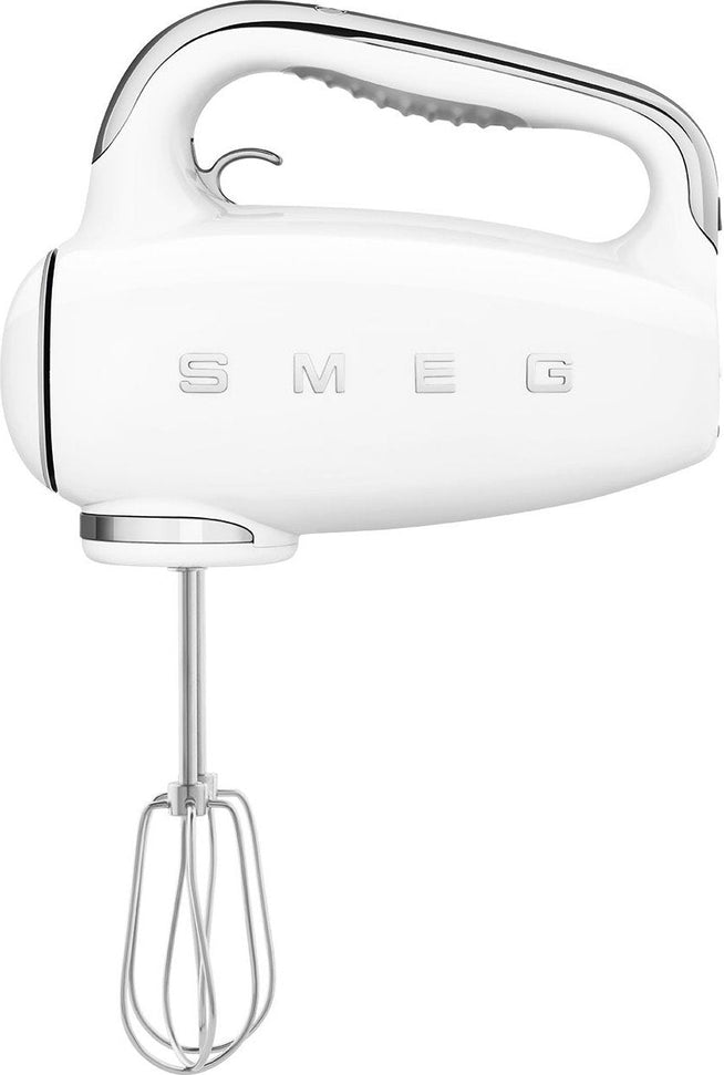 Smeg - 50's Style Hand Mixer with 3D Logo White - HMF01WHUS